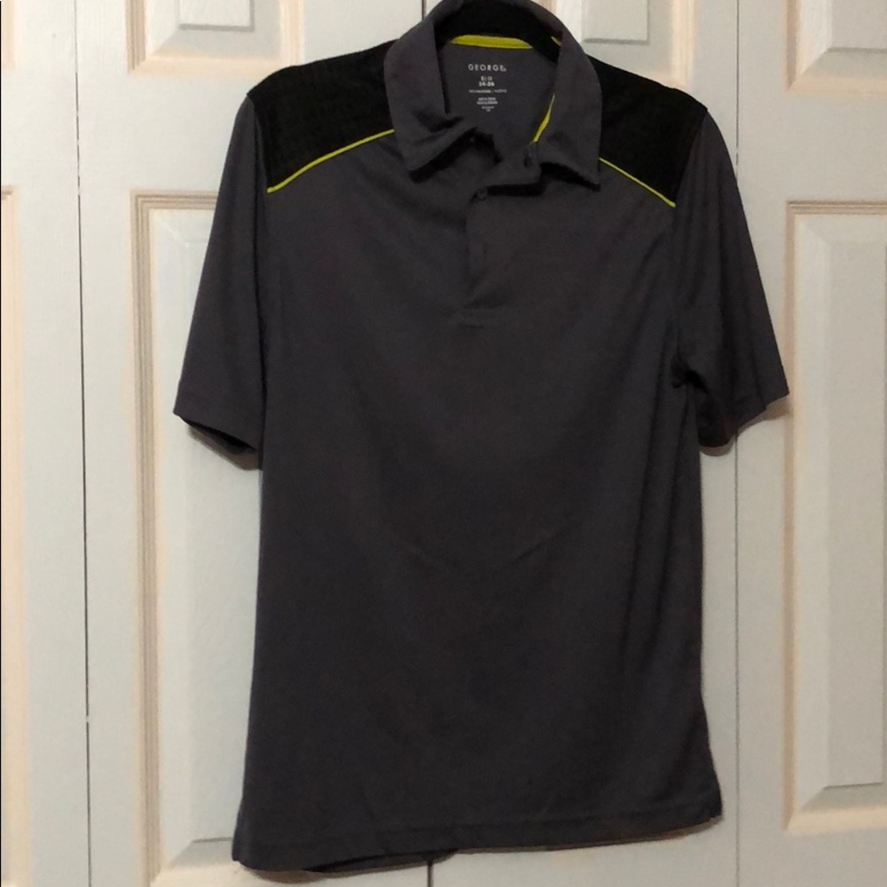 Dark Grey and black polo